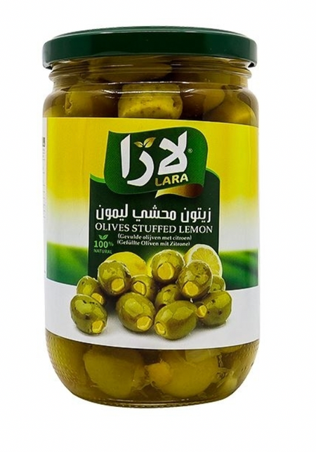 Žaliosios alyvuogės (įdarytos citrina) - Lara - 660 g